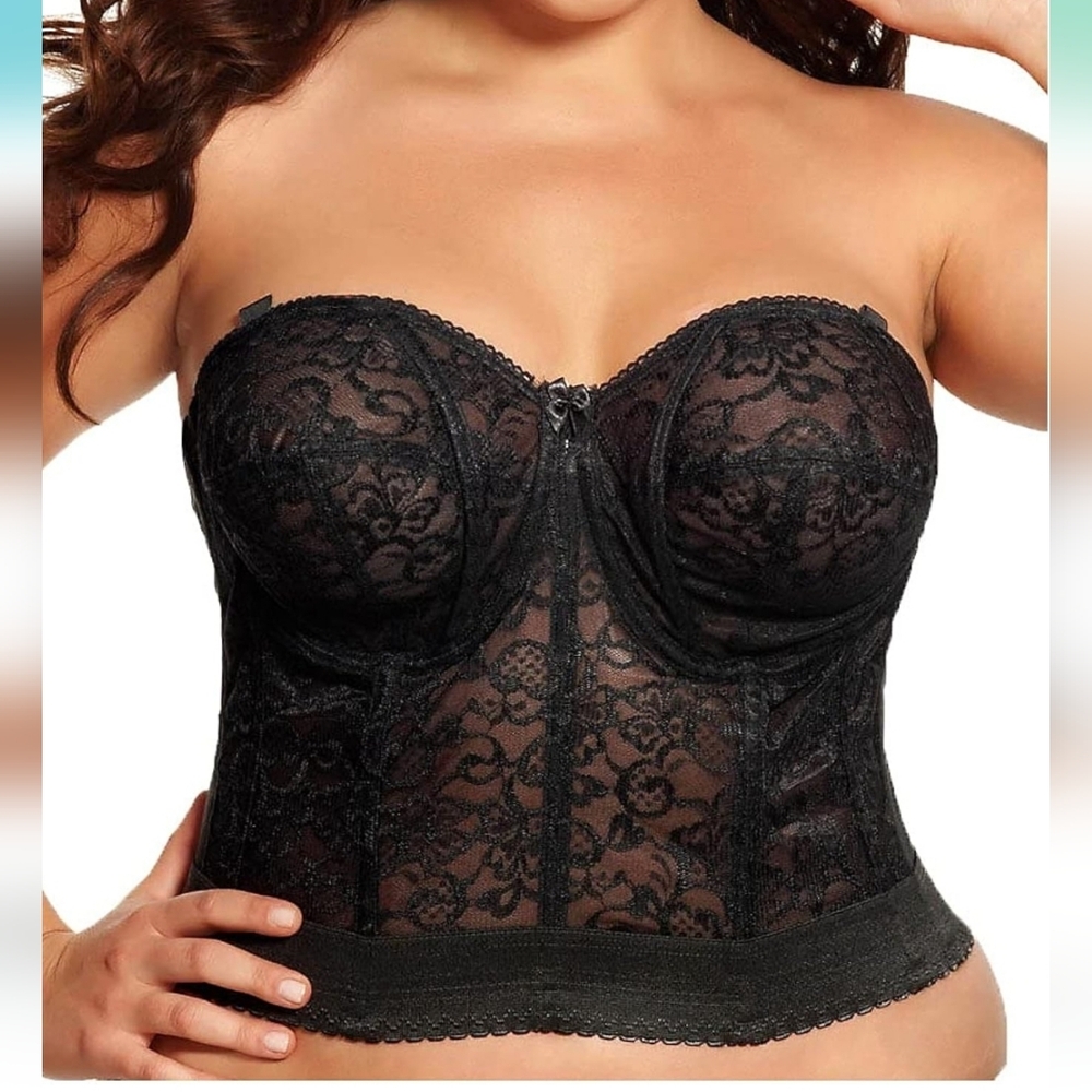 Set Of 2 Maidenform Firm Tummy Control Easy Up Strapless Bodysuit Size 36C - Picture 5 of 5